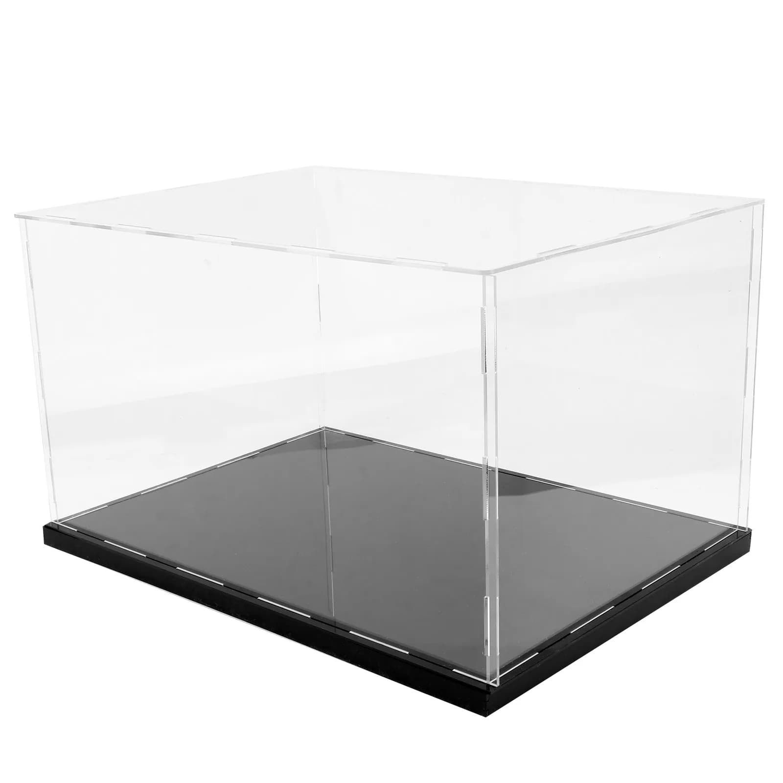 1Pcs Acrylic Display Box Transparent Handmade Storage Case Dustproof Clear Display Cover Suitable for Home Office Gallery Use