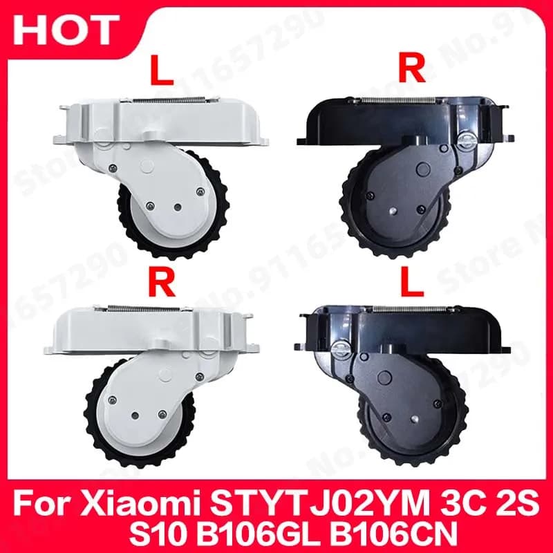 Ruote originali sinistra destra al 100% per Xiaomi Mijia STYTJ02YM 3C 2S S10 B106GL B106CN Ruota da passeggio Accessori per aspirapolvere