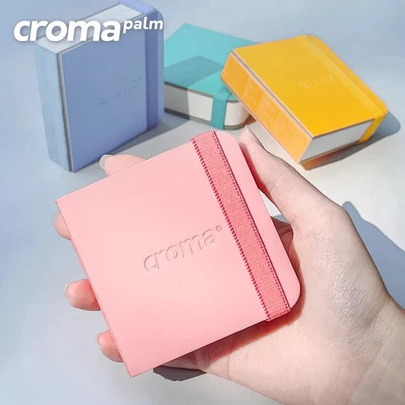 croma Libro per acquerelli tascabile portatile 300g Carta per acquerello fine Penna quadrata Quaderno per schizzi di colore chiaro Mini quaderno per schizzi da viaggio portatile che trasporta pennarello acrilico Quaderno in piombo colorato