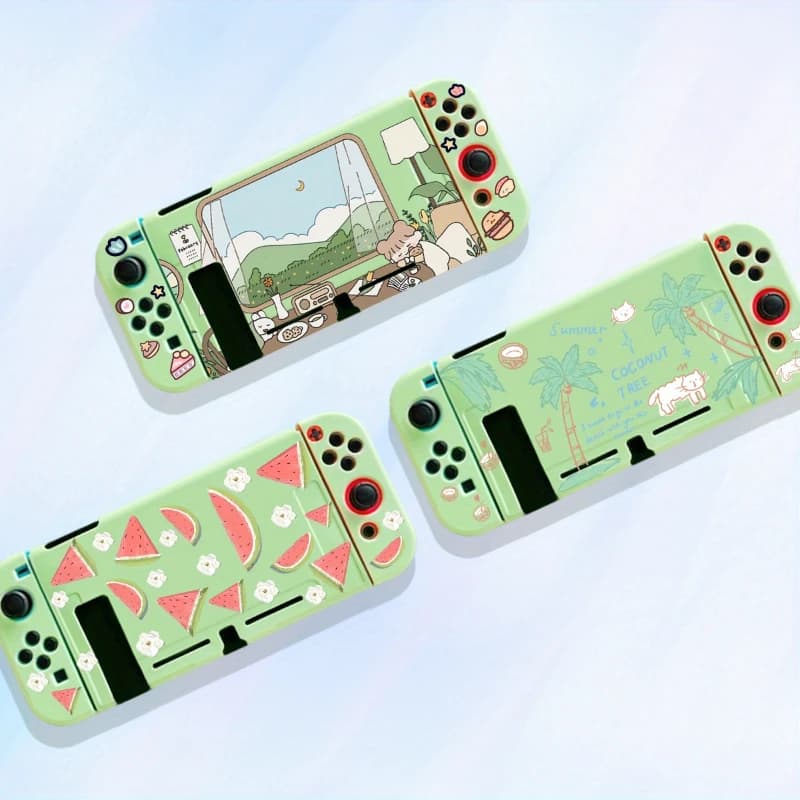 Anguria verde per Nintendo Switch custodia protettiva TPU morbido per Nintend Switch NS Console Joycon Cover accessori Host di gioco