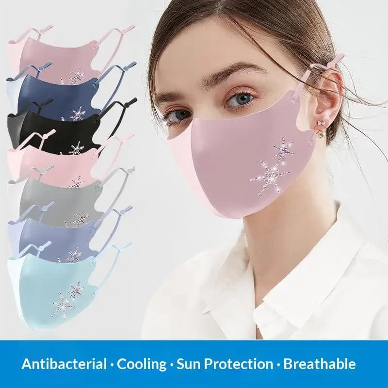 Breathable Four Season Ice Silk Face Mask UV Protection Traceless Design