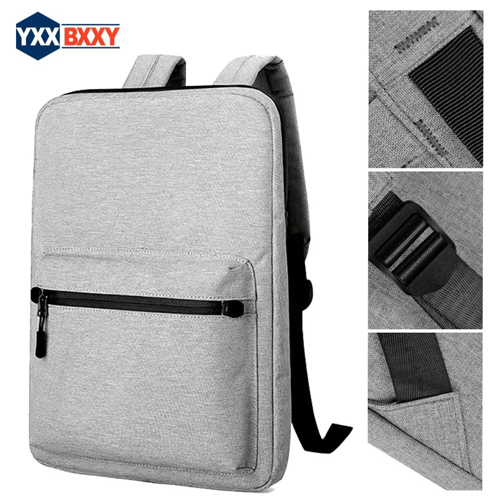 Zaino business sottile per uomo donna Zaino per laptop resistente all'acqua da 15,6 pollici, quaderni Zaini piccoli leggeri