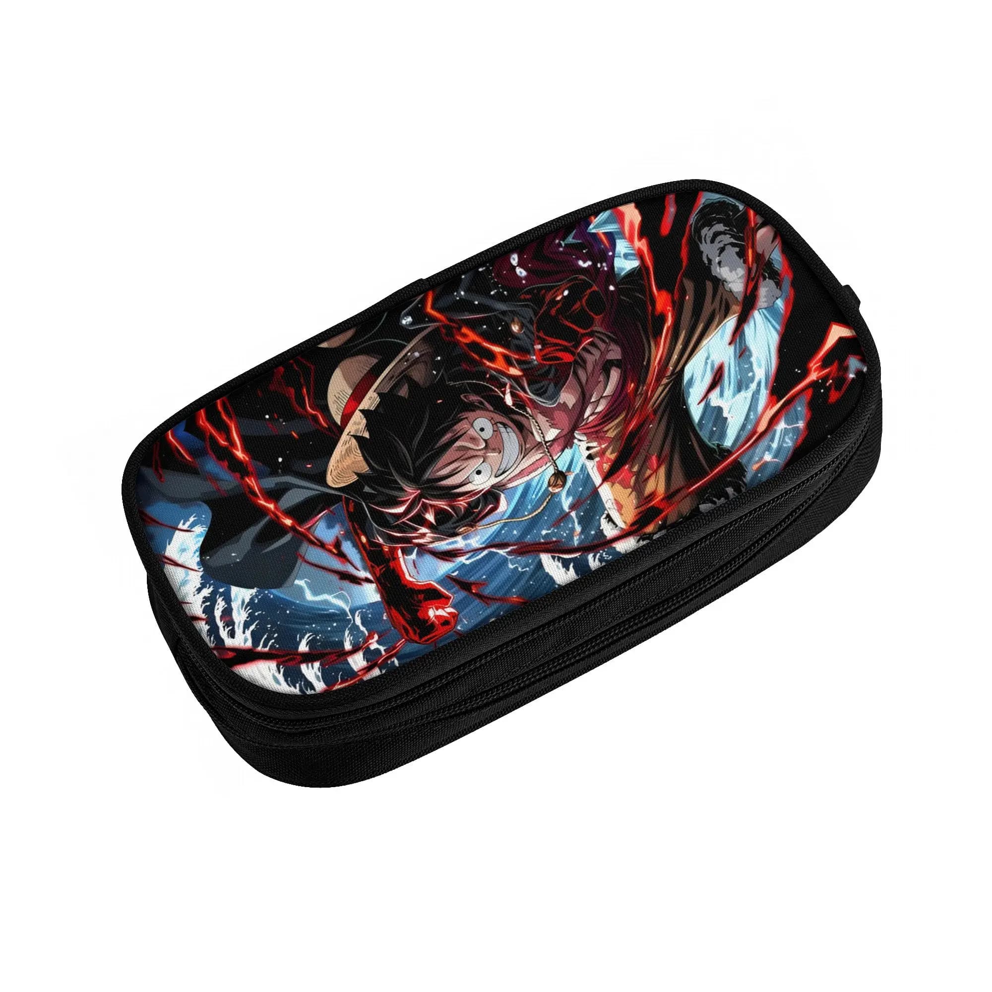 Custom One P-Pieces Luffys School Pencil Cases Boy Girl Large Capacity Manga Movie Pencil Pouch Students Stationery