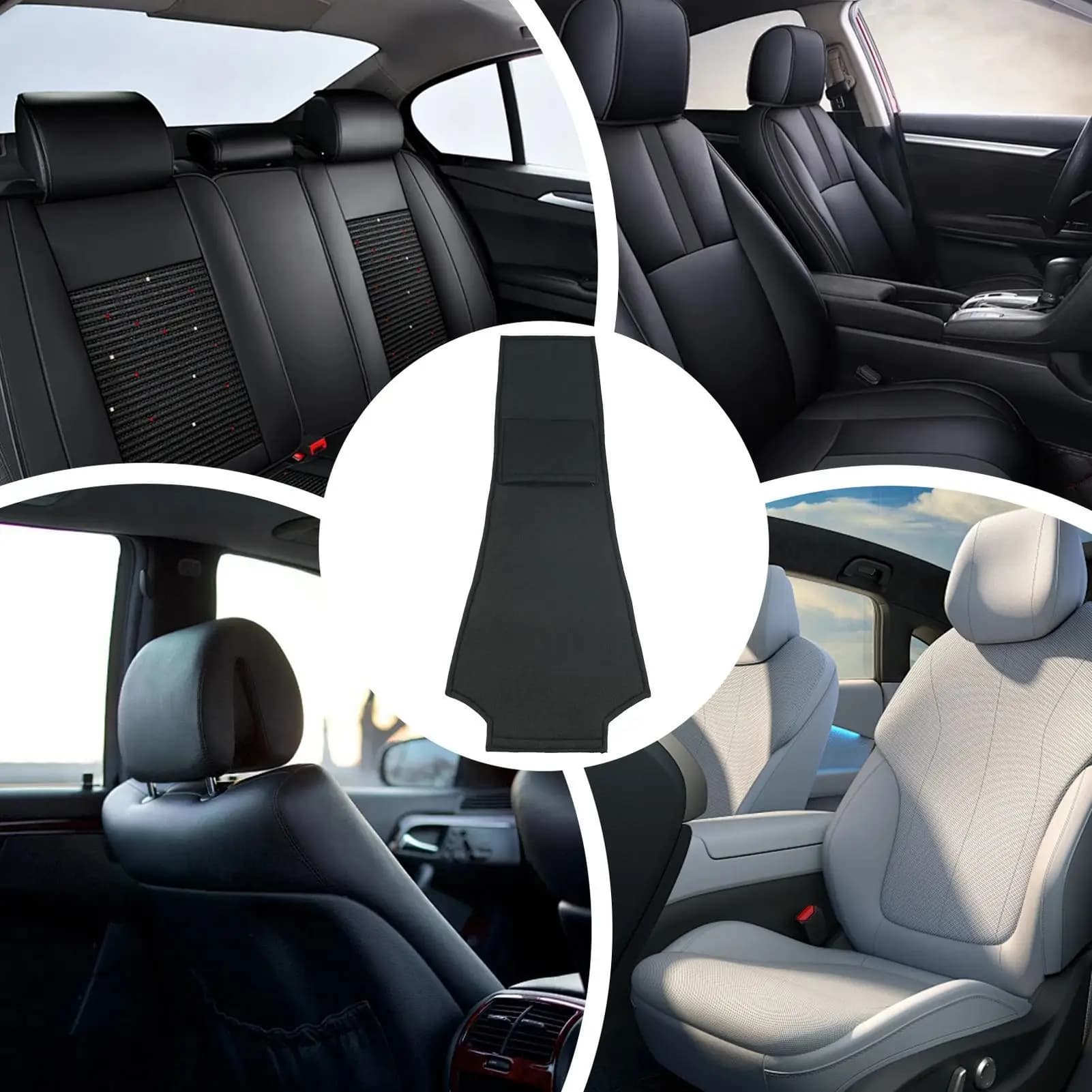 Car seat cover with phone pocket Interior accessories for SUV trucks Daily commuting Long road travel