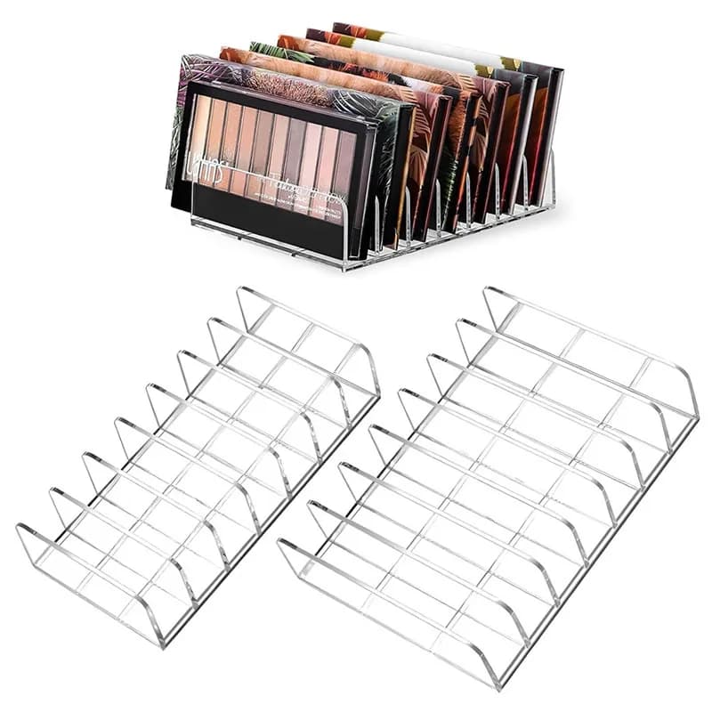 Acrylic Shade Table Organizer for Make-up Organizer for 7-section Make-up Tablets Object holders for cosmetics for shade palettes