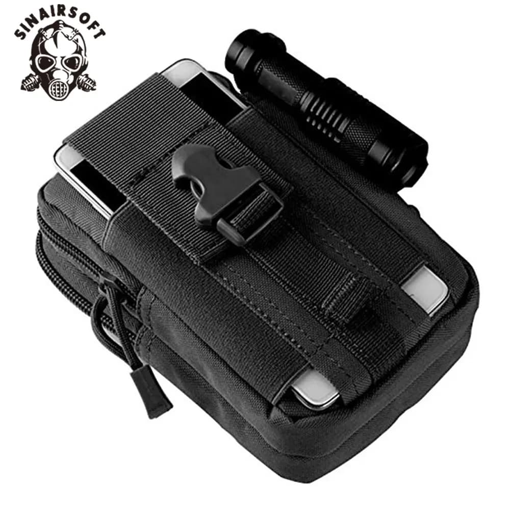 SINAIRSOFT Tactical pack MOLLE Marsupio Phone case Water resistant multipurpose packaging for hiking travel travel