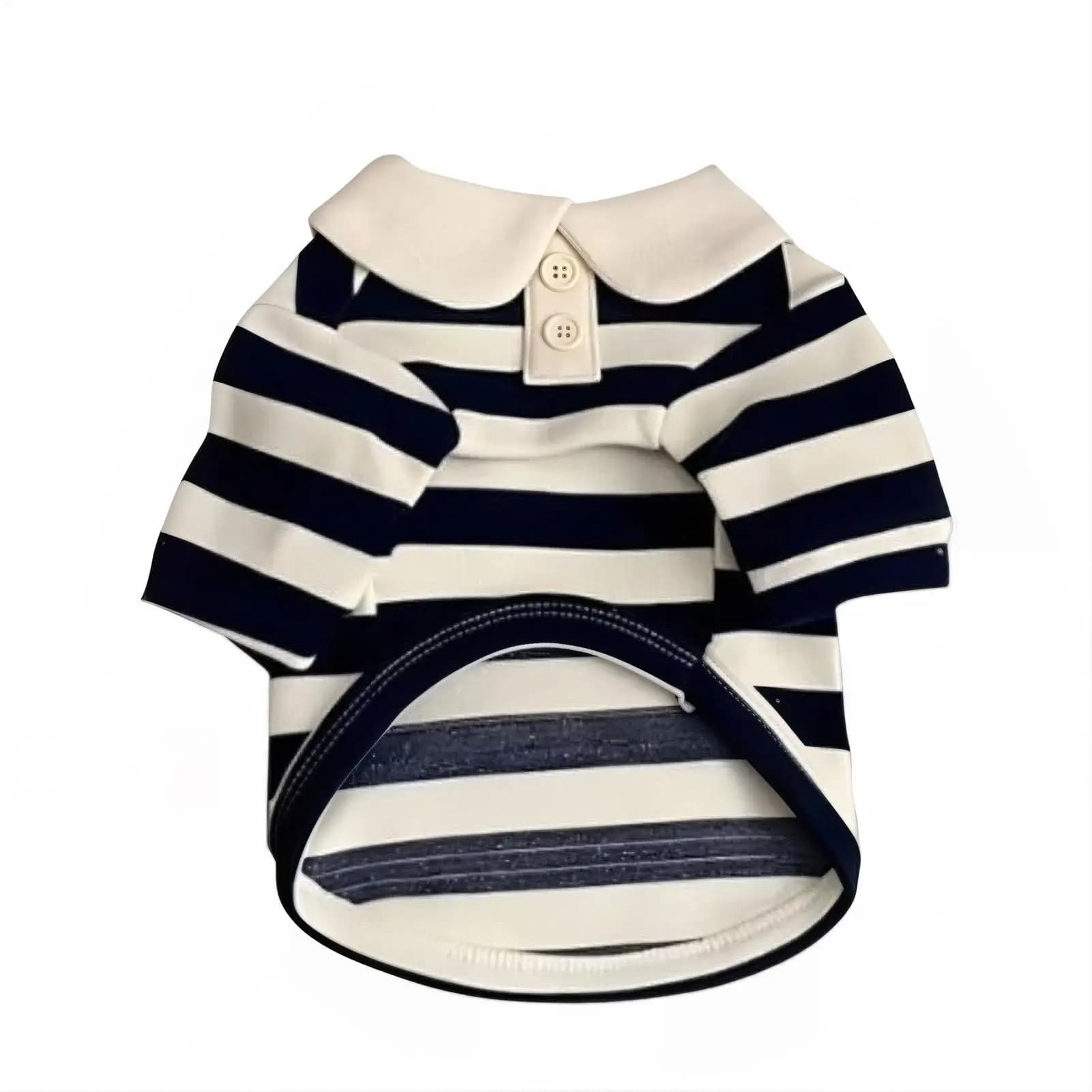 Small Dog Shirts Casual Striped Costumes Shirt With Collar Breathable Dog Apparel For Photography Birthday Holiday Party Outdoor