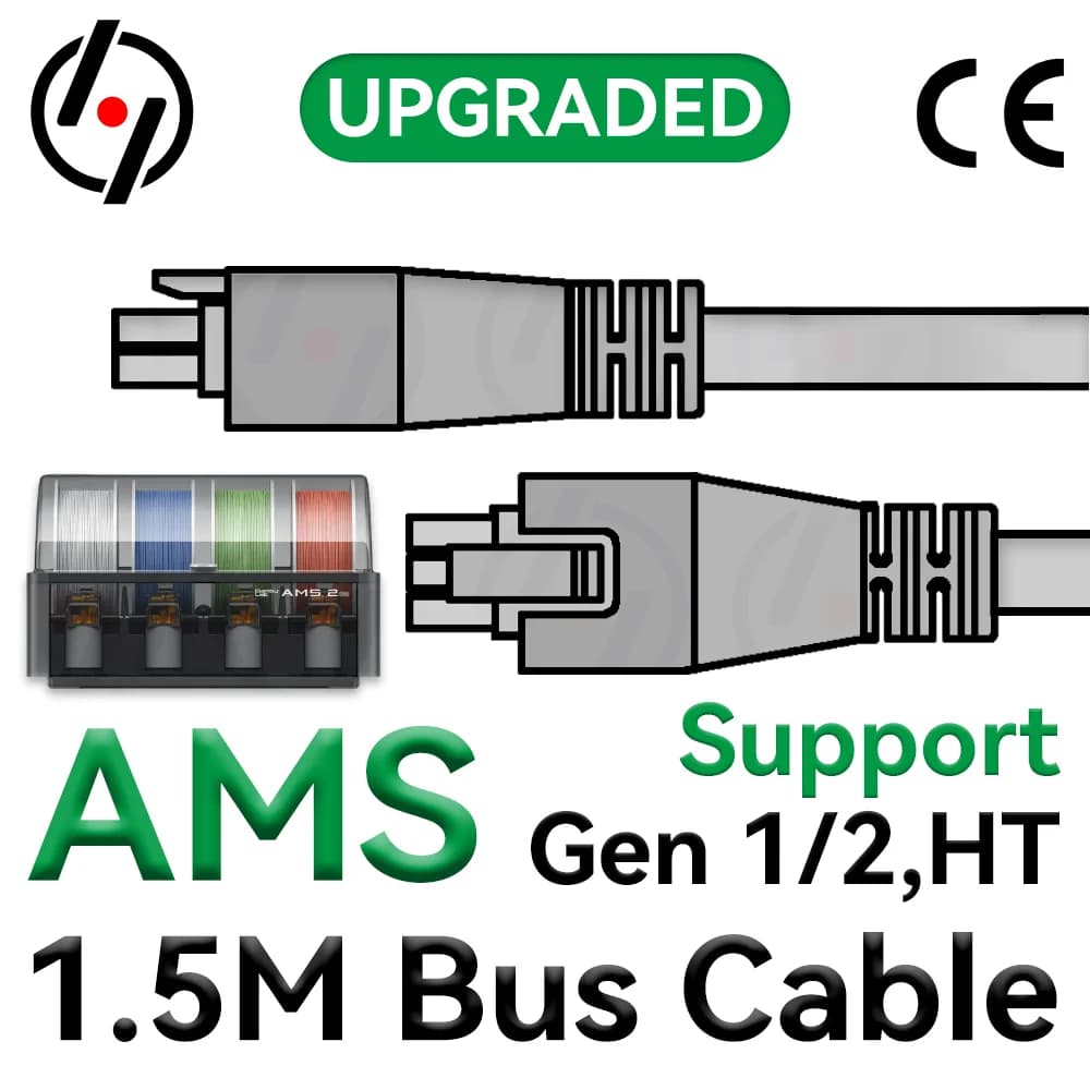 Per Bambu lab AMS/AMS 2 Pro/AMS HT 1.5M Cavo bus a 6 pin per stampante 3D serie X1/P1/H2D