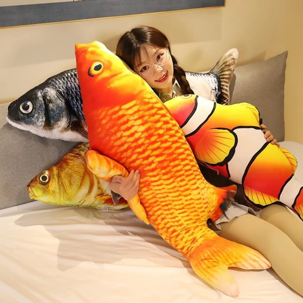 Simulation Design Fish 3D Giant Soft Material Pillow Fish Cushion Pillow Gifts Real Life Plush