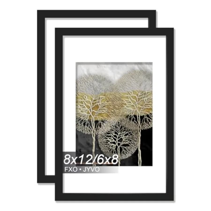 Picture Frame, Frame for 8 x 12 Inch Picture Poster Photo, Light Weight and High Transparent 8 by 2 Frame for Wall - 2//8"x2