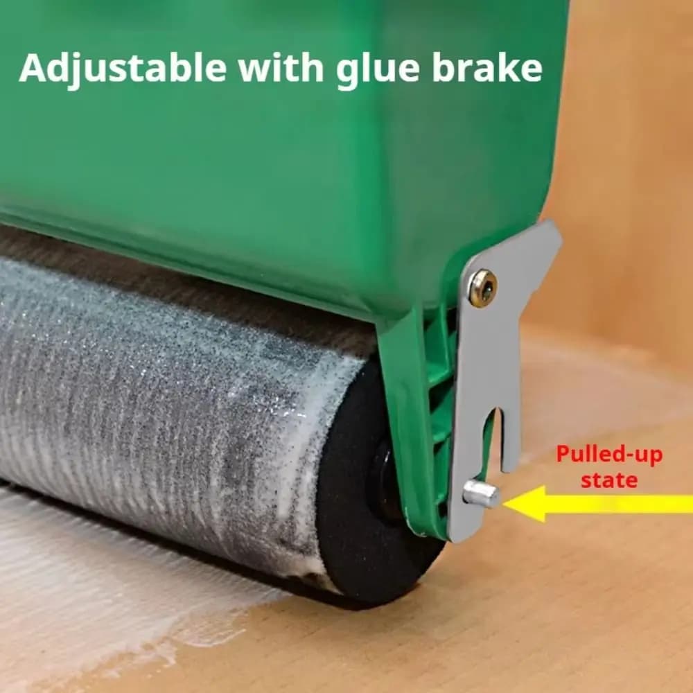 Manual Drum Gluing Machine with Aluminum Core with Industrial Plastic Slurry Wheel ABS 180/320ml