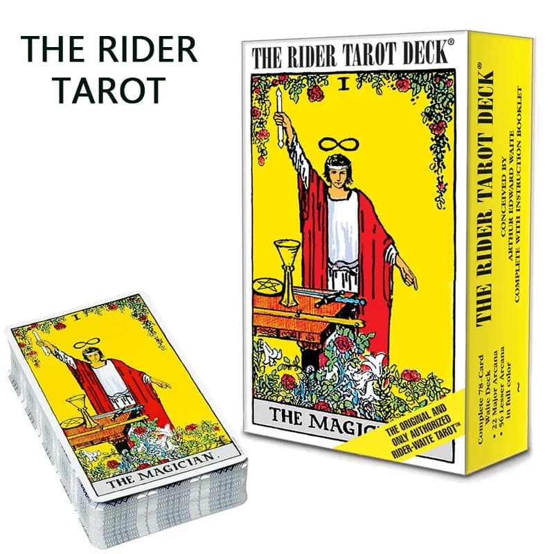Authentic Rider-Waite Tarot Deck with English/Spanish Booklet for Beginners And Expert Card Reading