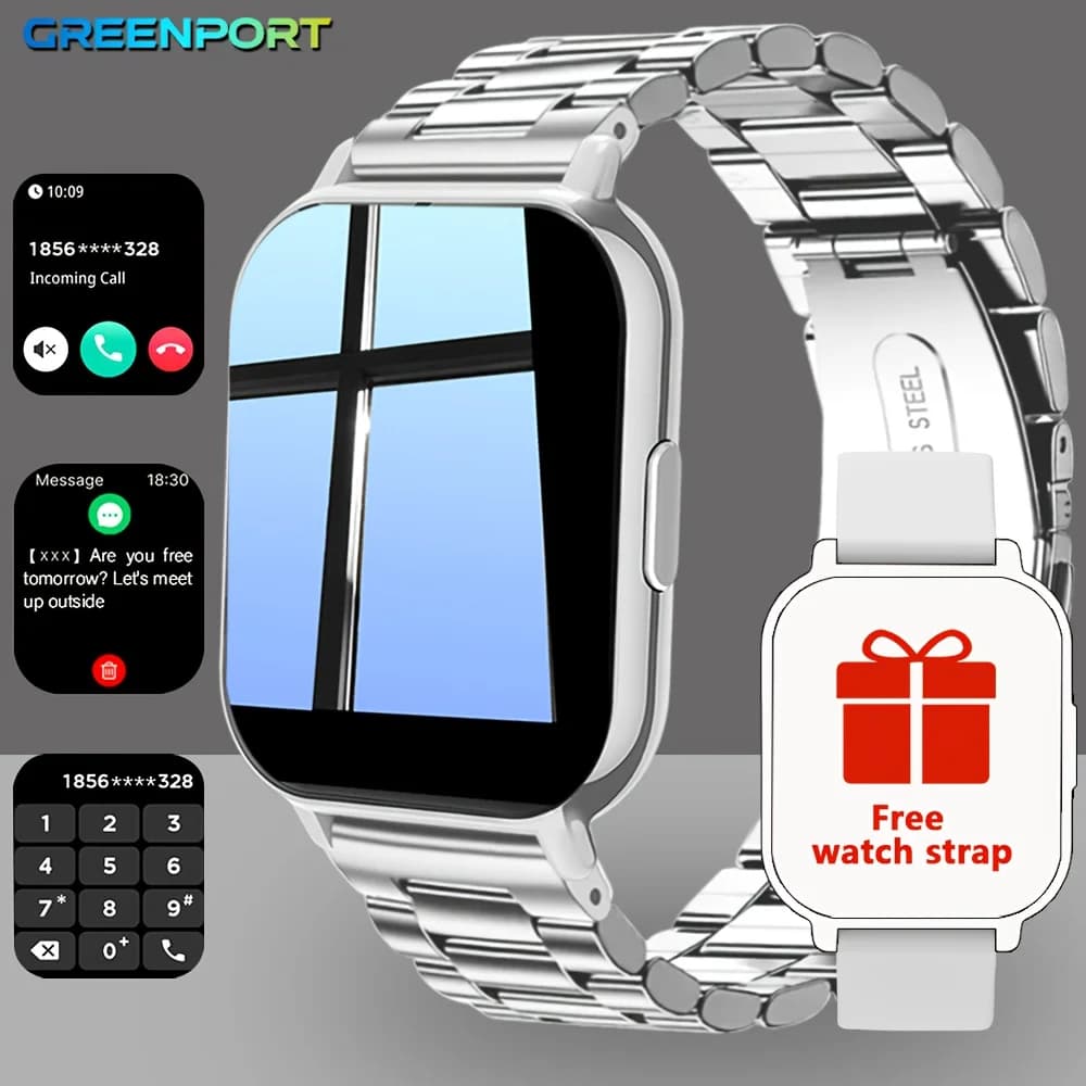 Smartwatch per Uomo e Donna - Fitness Tracker Multifunzione con Chiamate/Messaggi/Previsioni Meteo/Sveglia/Controllo Remoto Fotocamera, Alimentato tramite USB