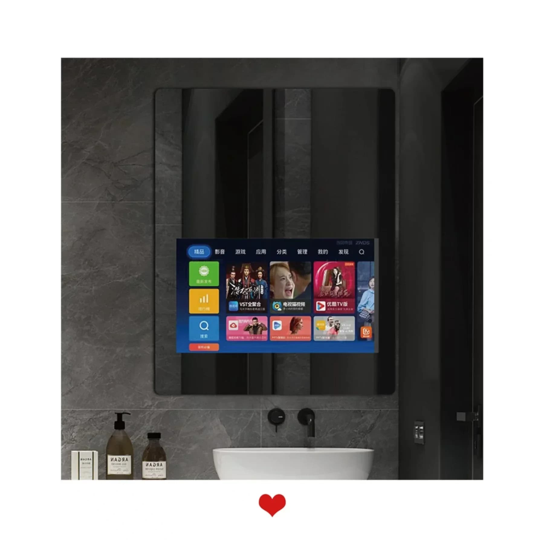 Il nuovo elenco Specchio da bagno a LED Smart Touch illuminato a parete in stile Hollywood Specchio antiappannamento
