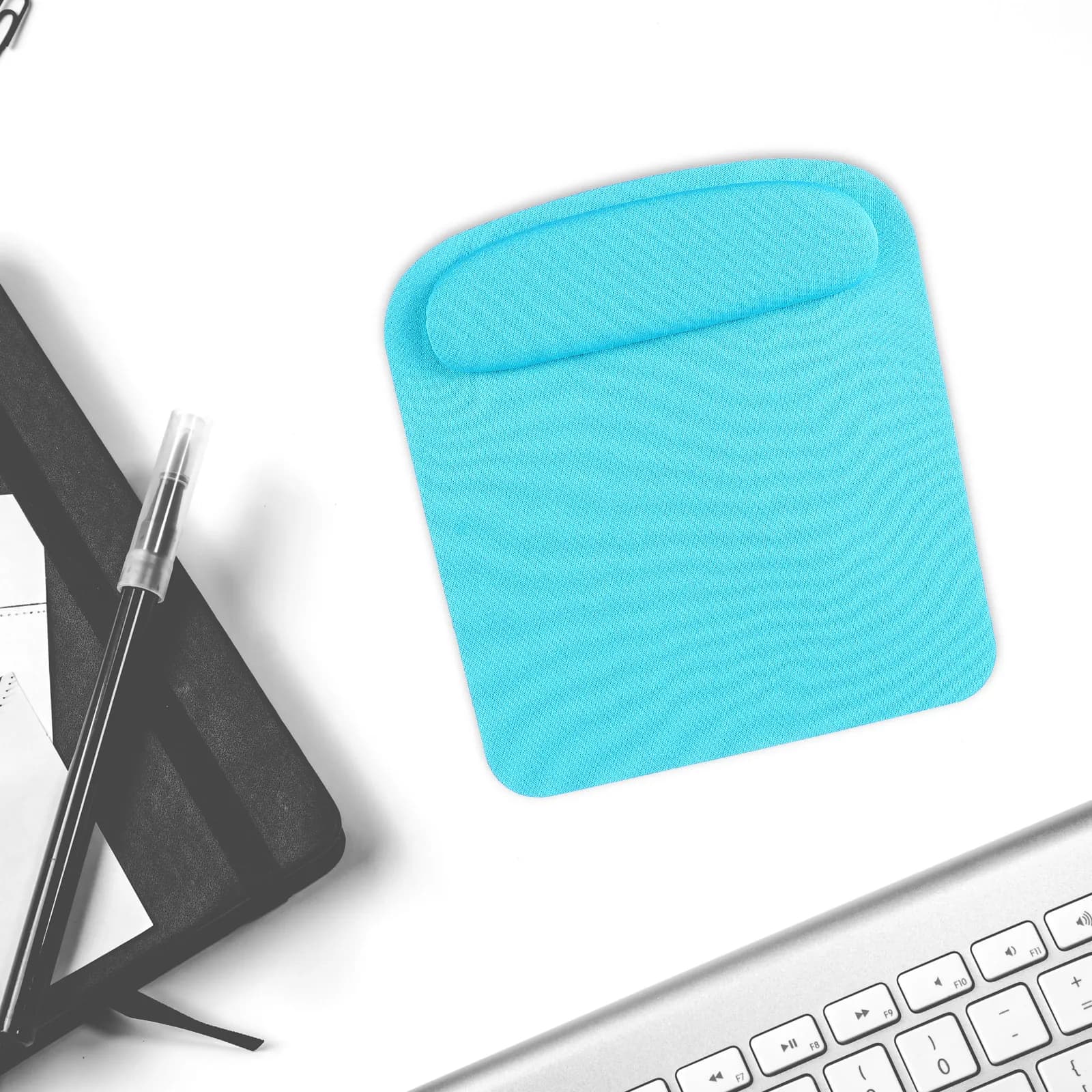 Tappetino per mouse ergonomico con supporto per il polso, 1 pezzo, con cuscino in cotone memory per lavoratori d'ufficio, giocatori, base morbida antiscivolo