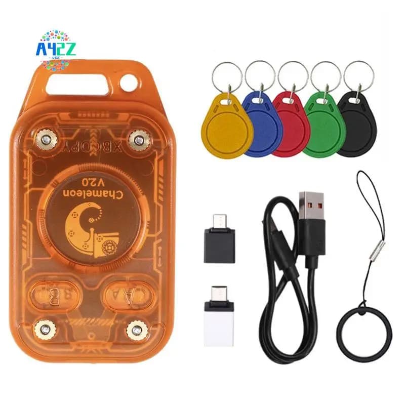 A42Z-Chameleon Ultra V2.0 RFID Smart Chip Reader Emulatore 13.56Mhz 125Khz Decodifica scheda Duplicatore NFC + 5XCUID Portachiavi