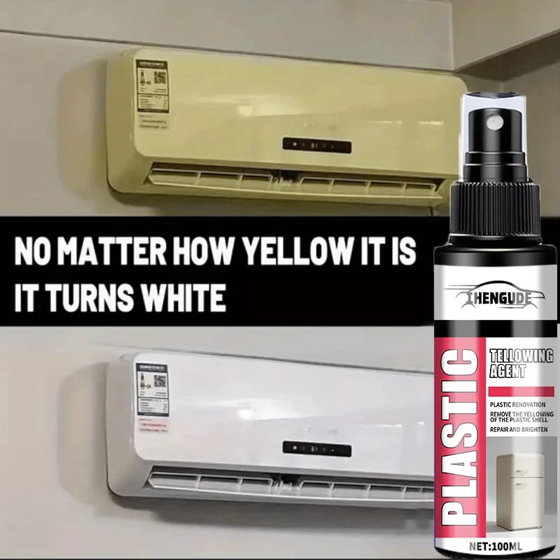 Plastic Freshening Spray, Instant Whitening and Stain Removal, Car Interior Cleaner, Air Conditioner Defroster, Screen Cleaning Solution
