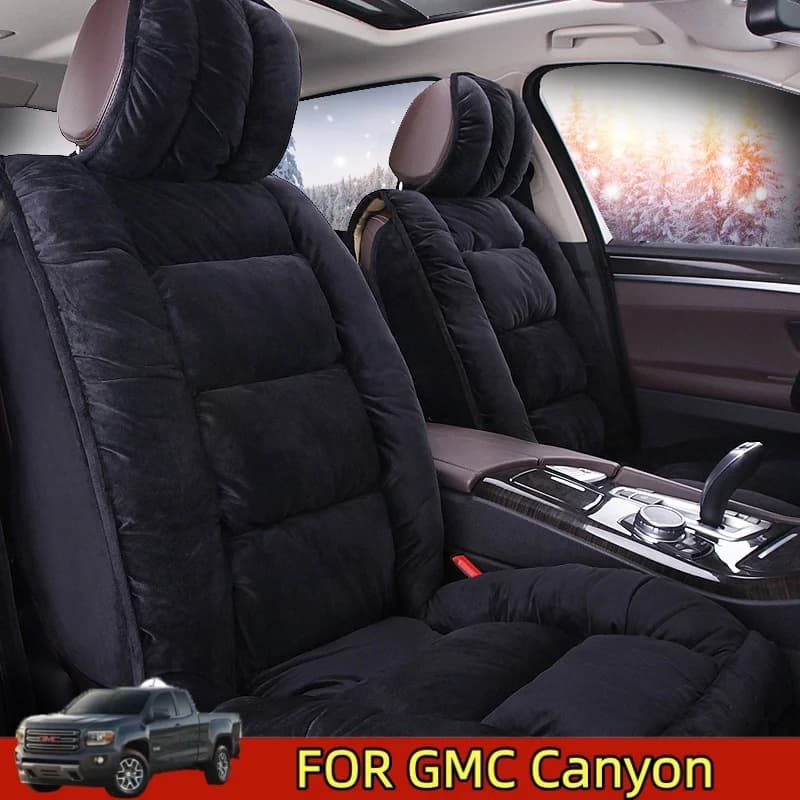 FOR GMC Canyon Cover for winter car in soft thickened plush and comfortable set complete with 5 seat covers complete