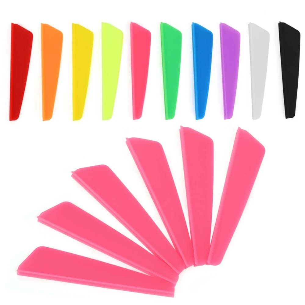 50X 2" Archery Arrow Vanes Rubber Fletching Fletches Shooting Arrow Shaft DIY Hunting Target Practice Shooting Arrow Shaft DIY