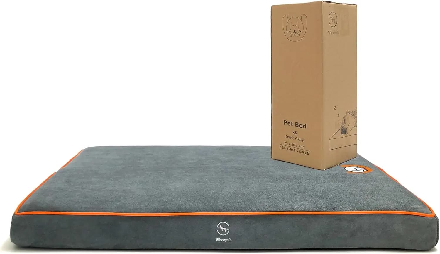 Cuccia Ortopedica Resistente per Cani da Gabbia, 23x16 Pollici, Realizzata in Memory Foam e Schiuma HR, Utilizzabile su Due Lati, Morbida e Confortevole