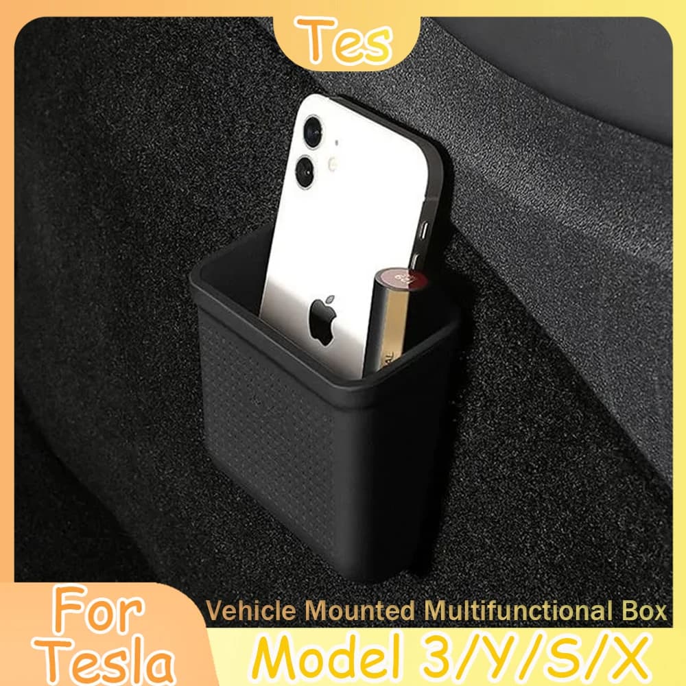 Scatola di immagazzinaggio della serie per Tesla Model 3 SXY Borsa in silicone nascosto facile da installare 2022 Nuovi accessori interni auto Parti universali