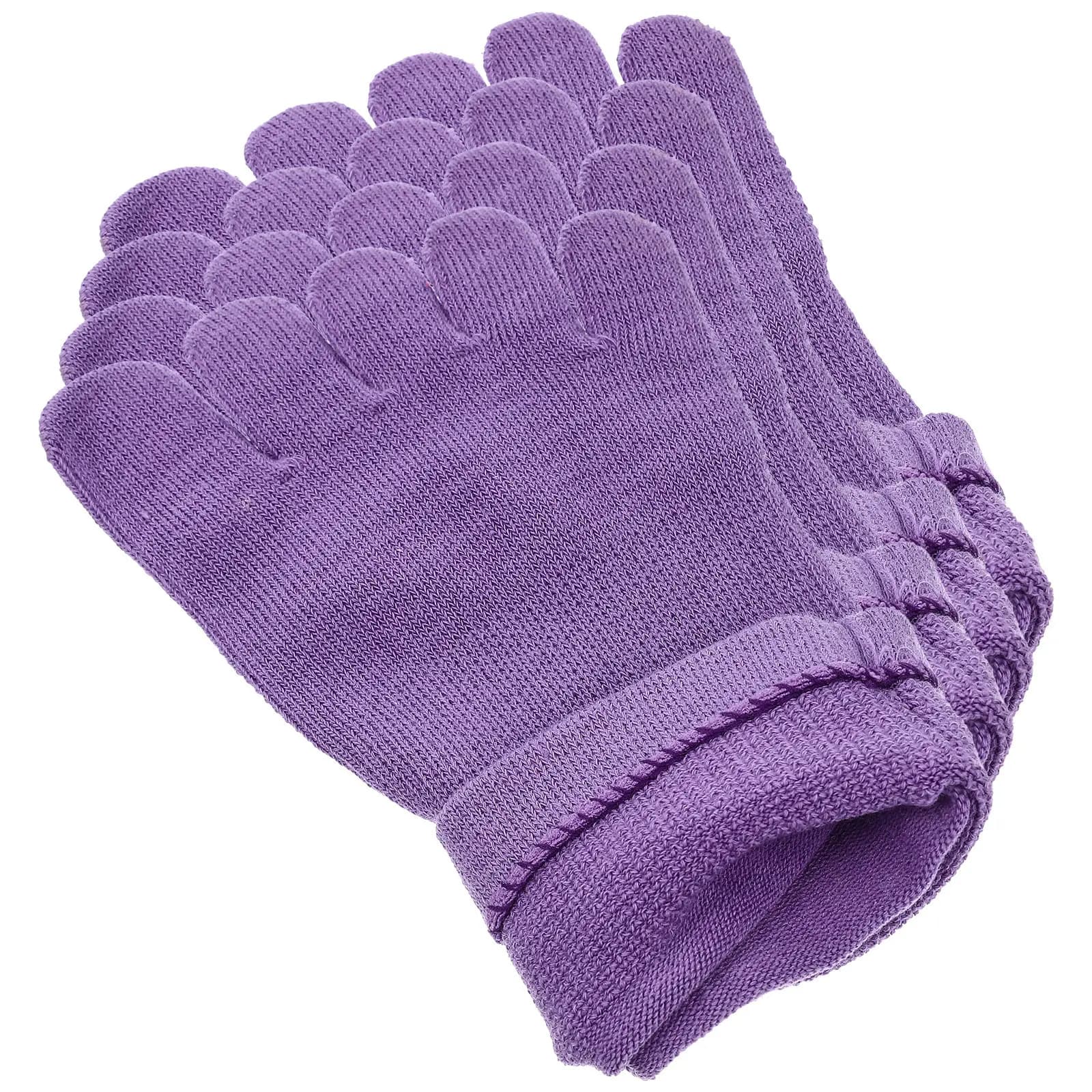 2 paia di calzini a cinque dita in cotone elastico traspirante antiscivolo per yoga, corsa, fitness, per donna, calzini per esercizi