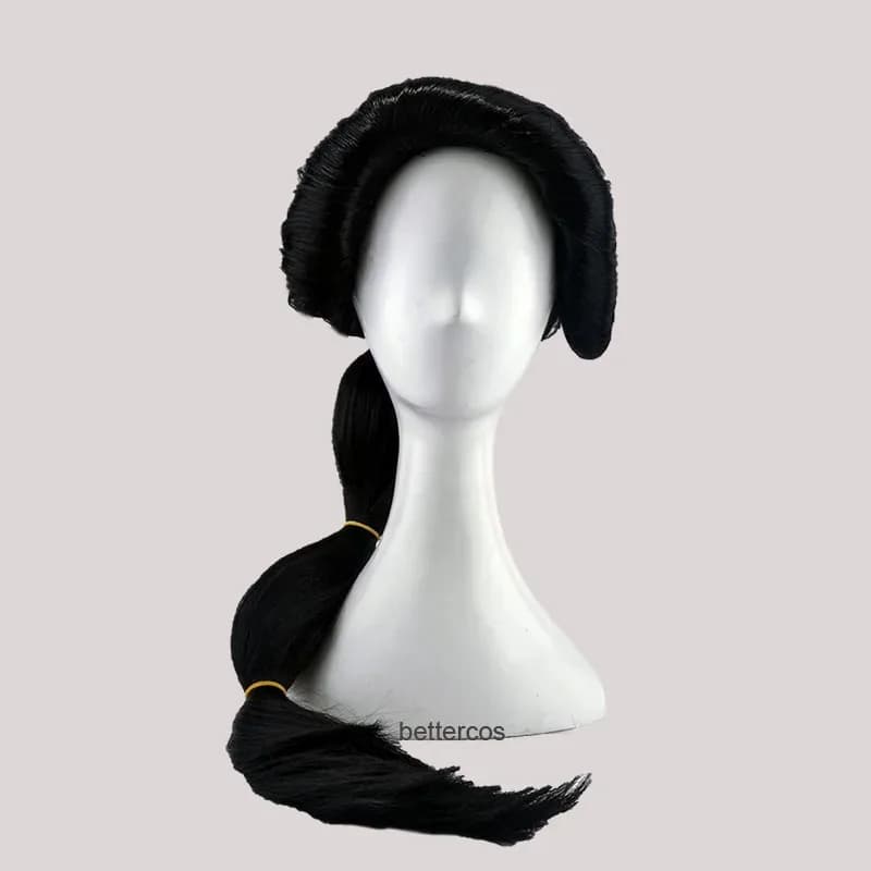 NewJasmine Princess Parrucche Cosplay Treccia Lunga in Stile Liscio Indietro Capelli Sintetici Resistenti al Calore + Parrucca Cap2025