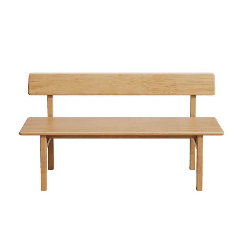 Panca in legno massello con cuscino morbido e semplice, panca per la fine del letto, sedia da pranzo, panca lunga, sgabello in legno per il tempo libero