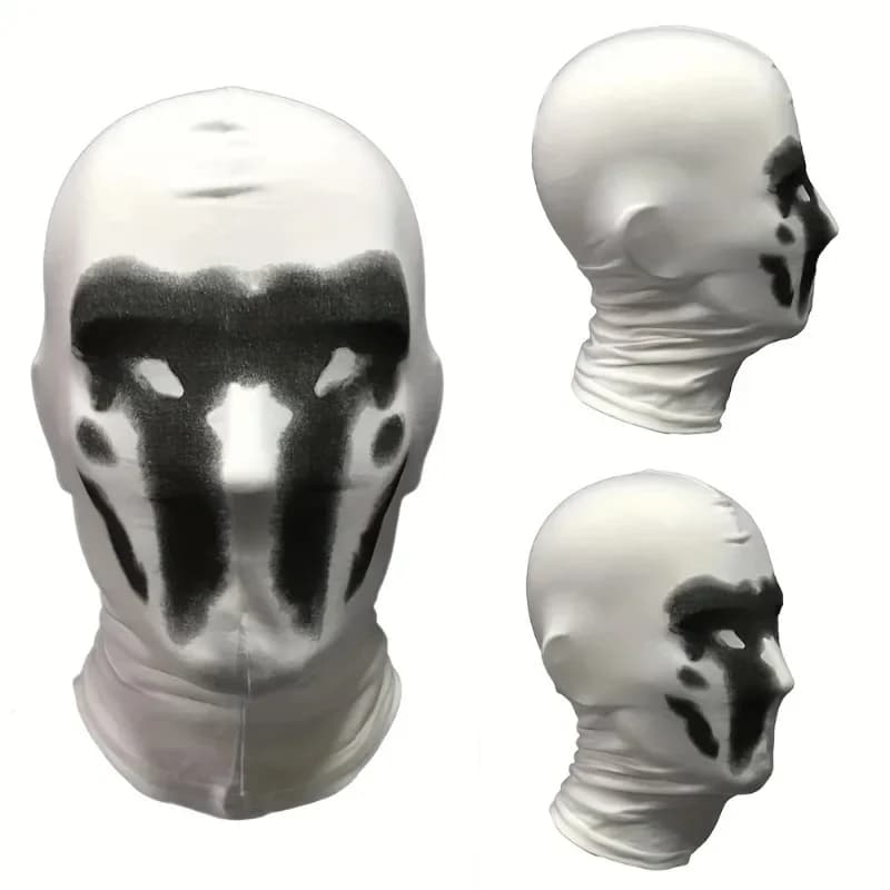 Maschera di Halloween Rorschach Inkblot Watchmen Costume Cosplay Pasqua Carnevale Festa Vesti Maschera horror Decorazione Accessori di scena