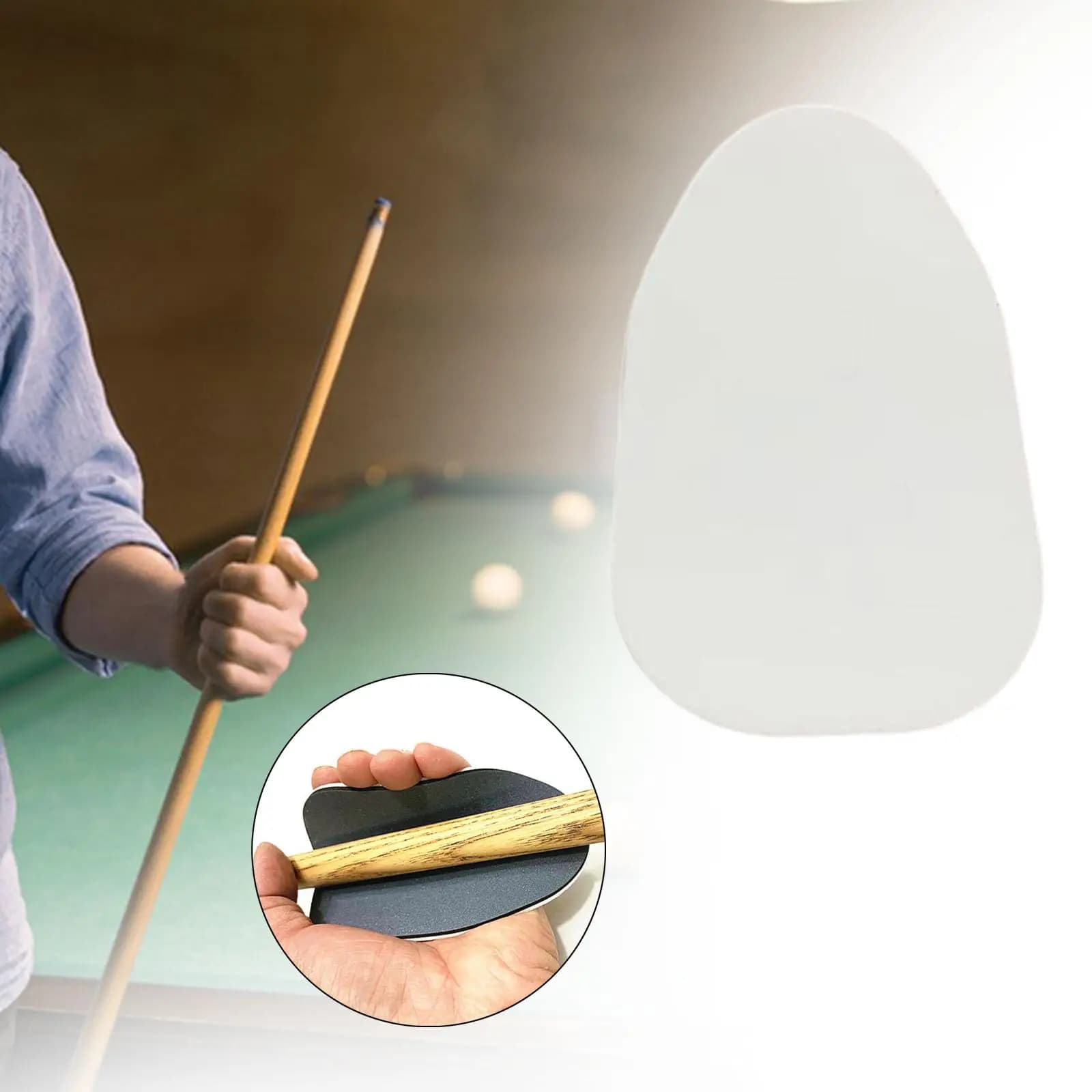 Tampone per la pulizia delle stecche da biliardo Detergente per stecche a doppia faccia leggero e resistente all'usura Detergente per stecche da biliardo per principianti