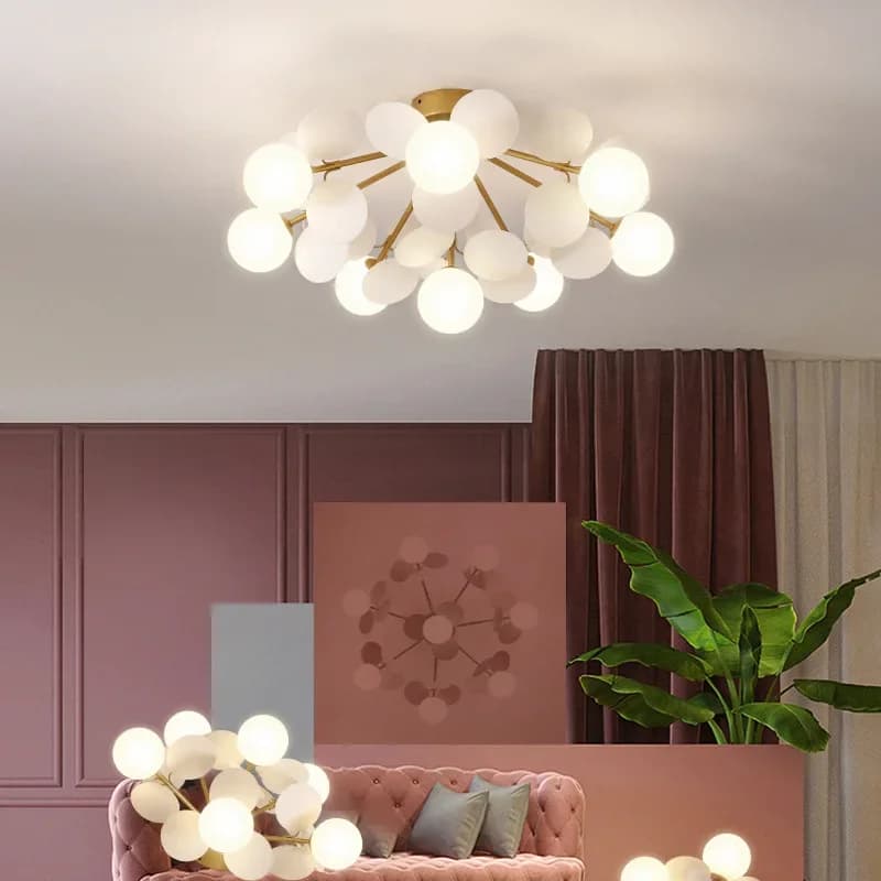 SANDYHA Macaron Colore Foglio Acrilico Paralume Plafoniera Illuminazione Bianca Calda Lampade A LED per Soggiorno Camera Da Letto Casa Moderna