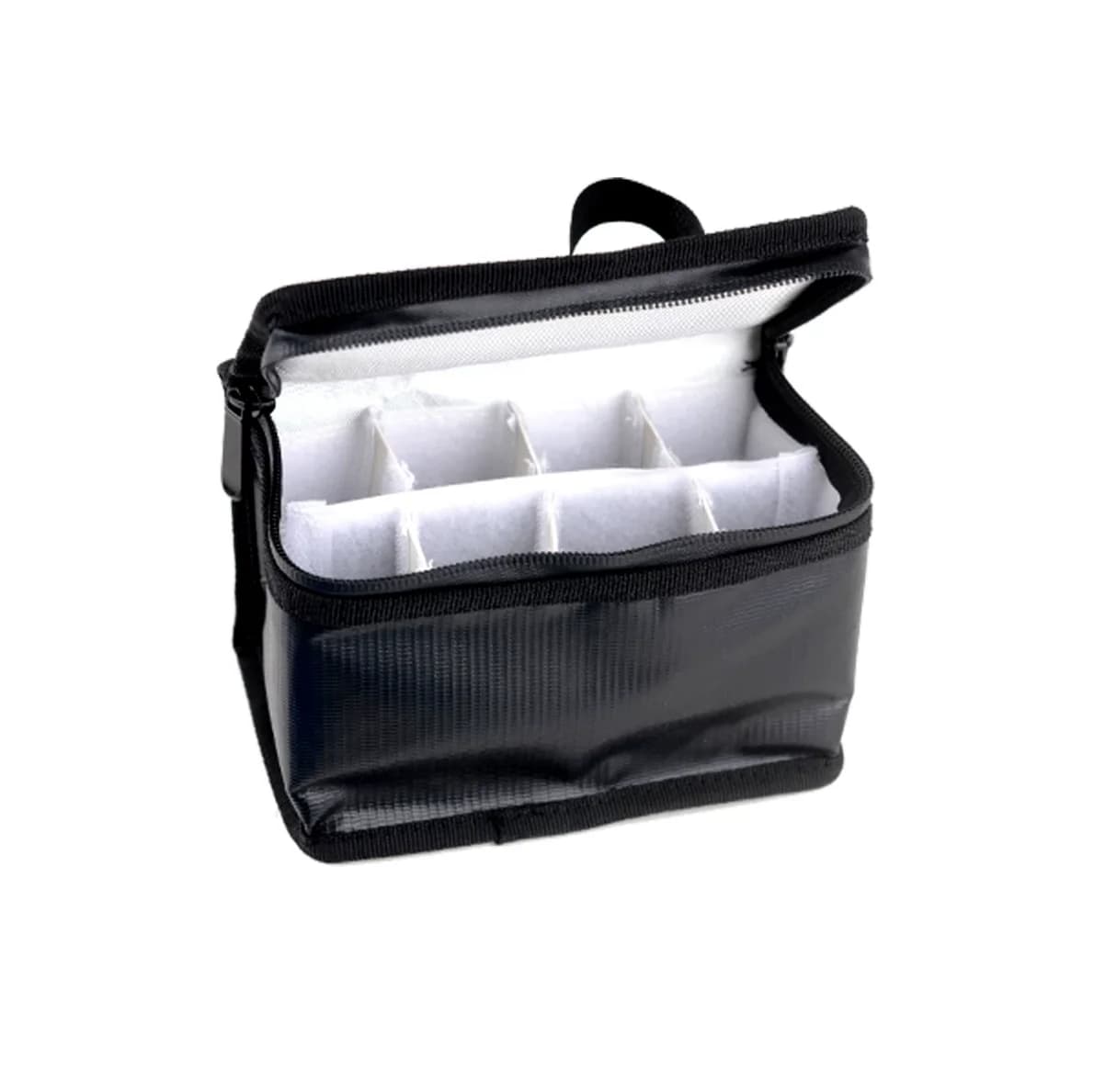 155x115x90mm Fireproof Explosion-Proof Safety Bag Built-in 8 Compartments for RC Model Airplane Helicopter FPV Drone Batteries