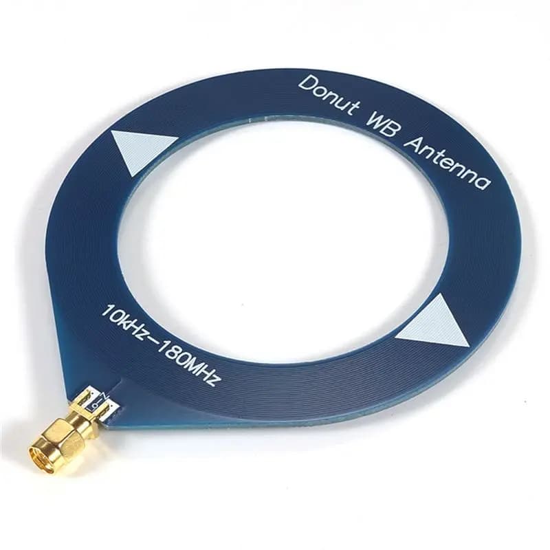 Regalo per lei: antenna a forma di ciambella, antenna a banda larga 10Khz-180Mhz con convertitore a bassa impedenza per radio walkie-talkie SDR B