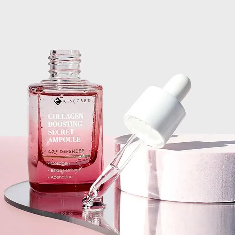 K-SECRET Collagen Levigating Skin Care Essence Reducing Pores Mask for Face Hydrating Nutrient Straightening Line Cosmetic Essence