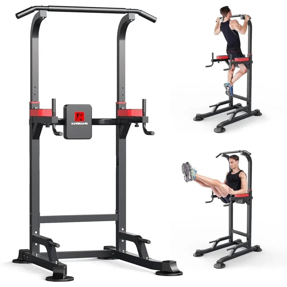 Barra per trazioni regolabile in altezza per palestra domestica - Attrezzatura per allenamento di forza, supporta fino a 450 libbre
