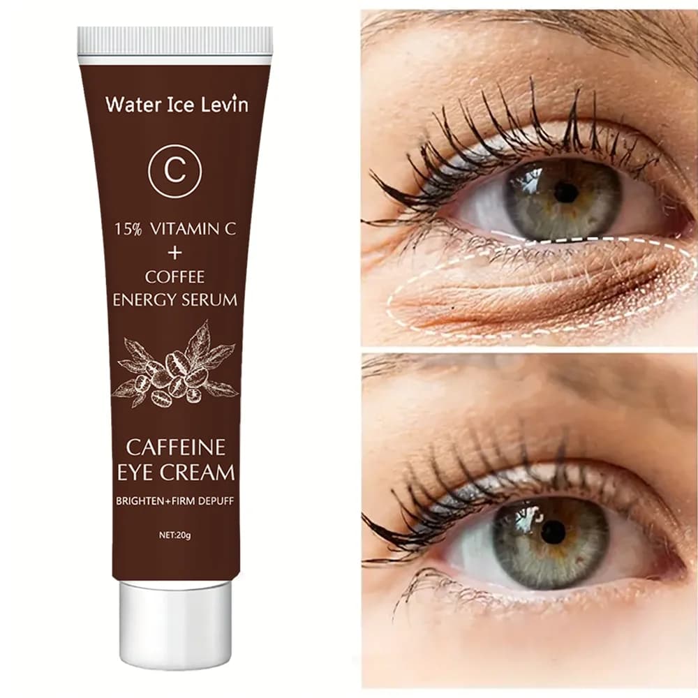 Caffeine Eye Cream with 15% vitamin C to lighten the eyes and tighten the skin Instant Repairing the eyes Care of women