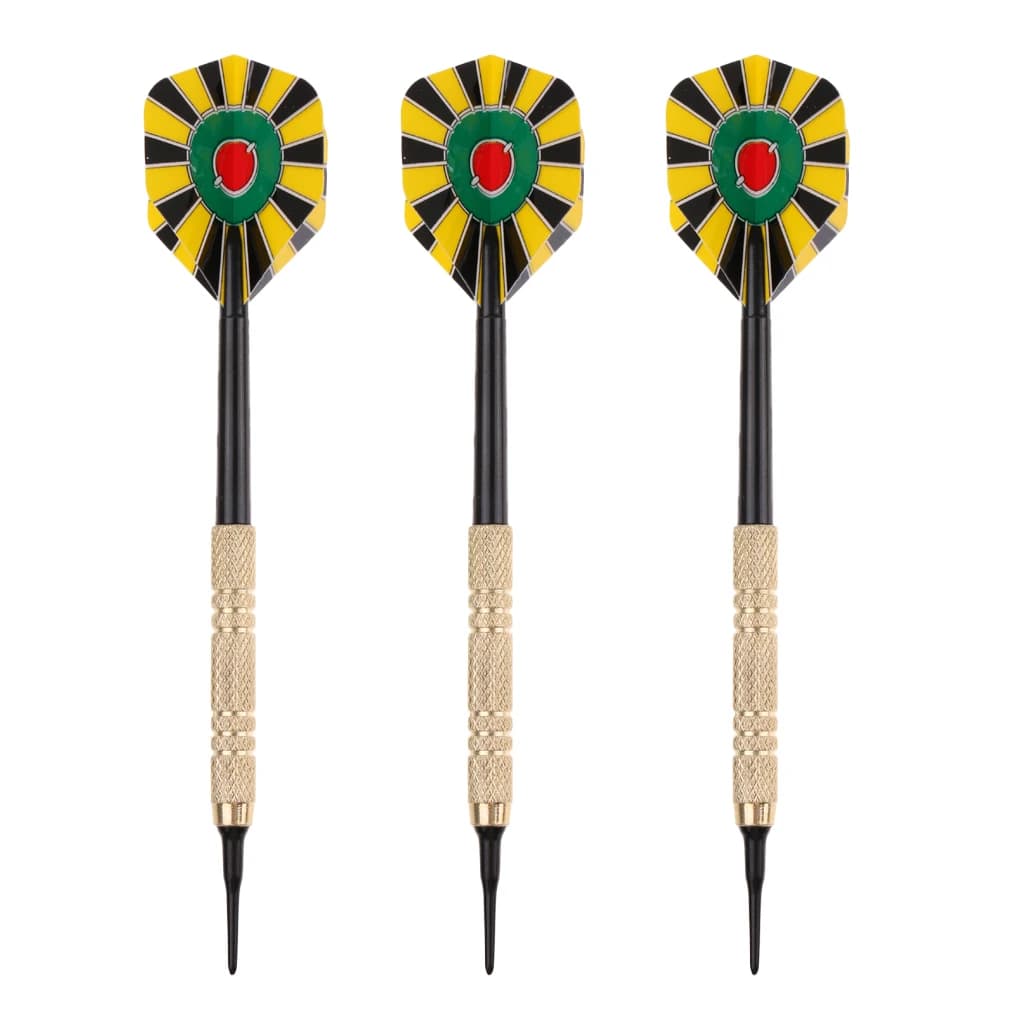 Brass Barrels Soft Tip Darts Set Plastic Tips Custom Darts Arrows for Home Bar Soft Dartboard