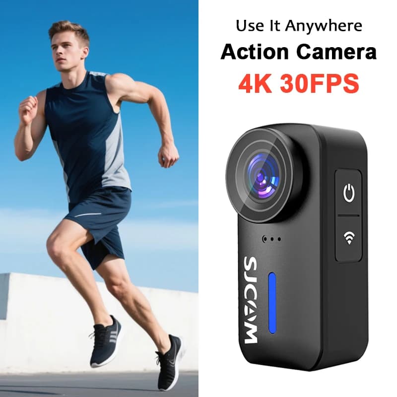 SJCAM C110+ 170° Ultra Wide 4K 30fps with Six Axes Anti-Shake Sport Camera for Vlogging, Cycling and Fishing