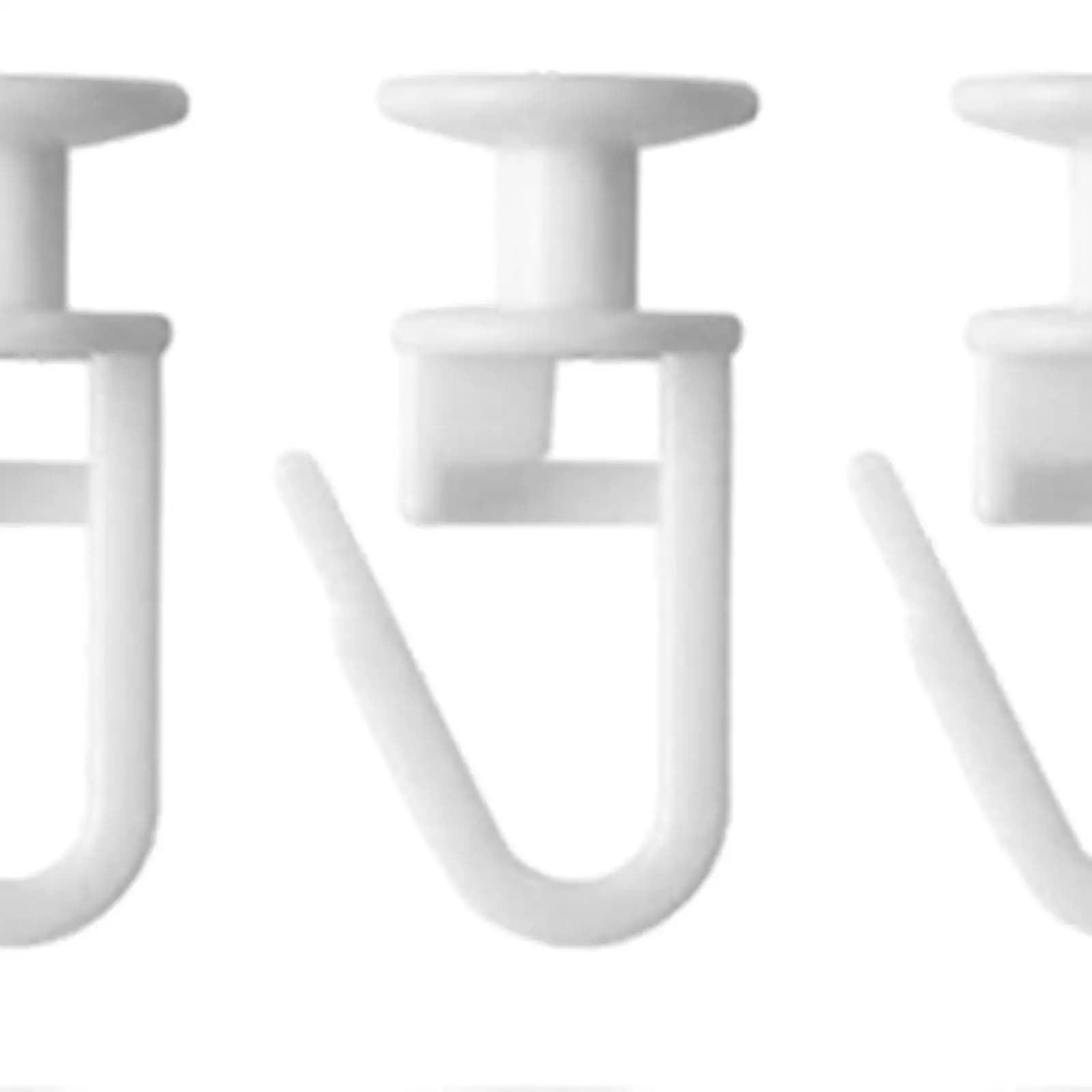 100 Pieces Curtain Runners Curtain Track Glider Hooks Replacement Curtain Rail Pulley for Window Shower Bathroom Door Bedroom