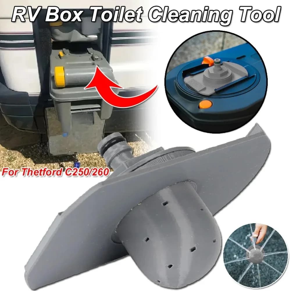 1/2pcs RV Toilet Cleaning Tool For Thetford C250 C260 Cassette Toilet Brush Waste Remover Camper Van Maintenance Accessories