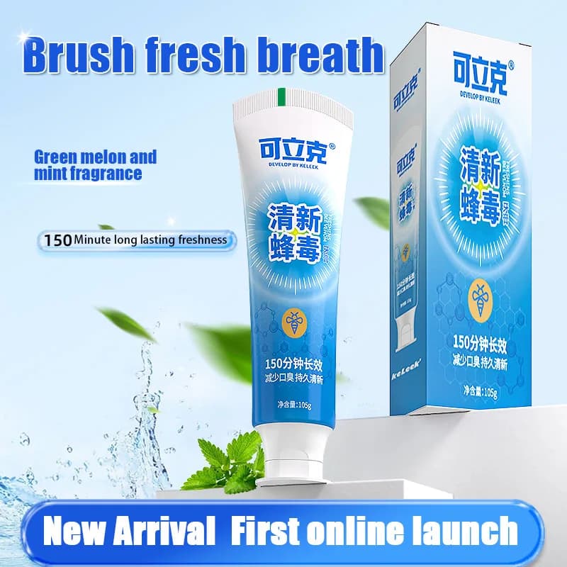 Dentifricio rinfrescante a lunga durata 150 minuti, riduce l'alito cattivo, protegge e pulisce i denti, sbiancante, keleek