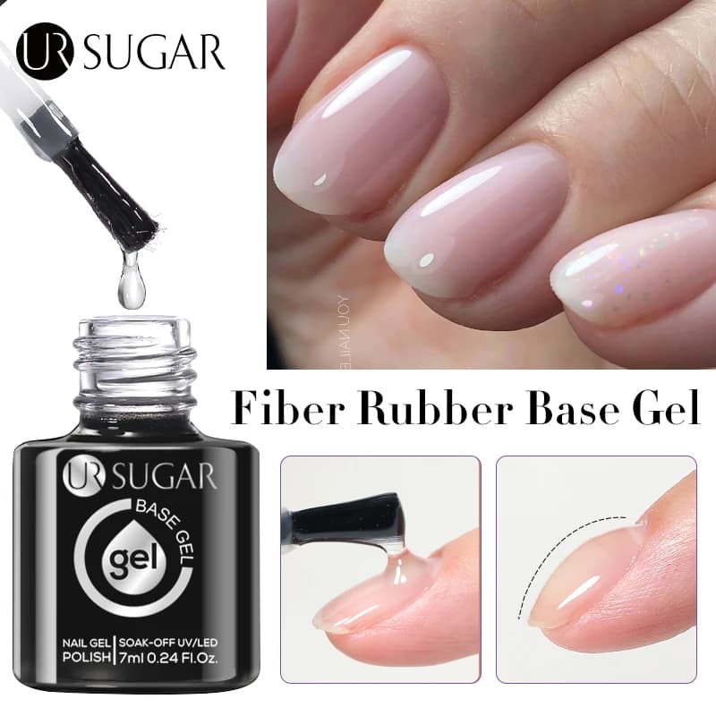 UR SUGAR 7ml Gel base for repair fiber for damaged thin nails Gel Nail Polish functional Soak Off Vanish Nail Art Tool for manicure