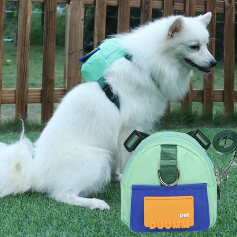 Borsa per animali domestici Borsa per corda da trazione per zaino impermeabile per cani da cartone animato