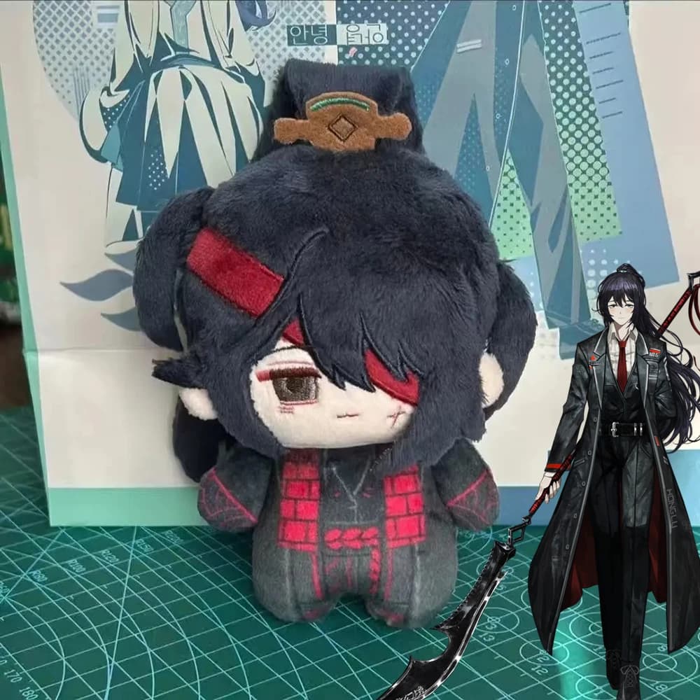 Portachiavi Cosplay Anime Limbus Hong Lu, Simpatico Ciondolo Bambola di Peluche in Cotone per Zaino, Accessori Portachiavi