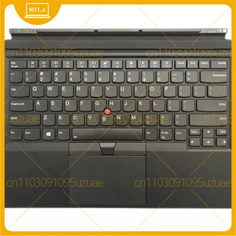 Poggiapolsi con Tastiera Retroilluminata US per Lenovo Thinkpad X1 Tablet 3a Generazione, Modelli 02HL150, 01HX850, 01AW830