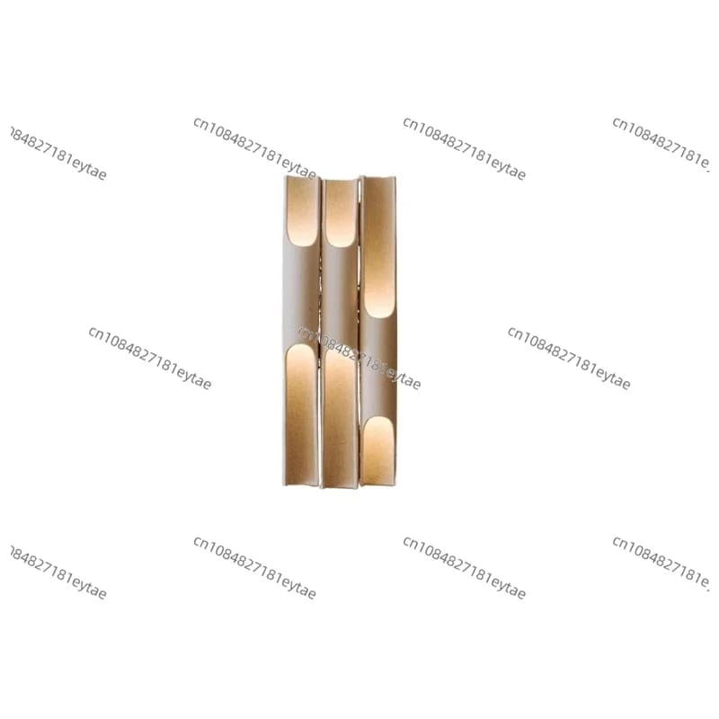 Postmodern Aluminium Slanted Wall Lamps Foyer Background Wall Decor Bedroom Aisle Personalized Long Strip Multi Head LED Sconces