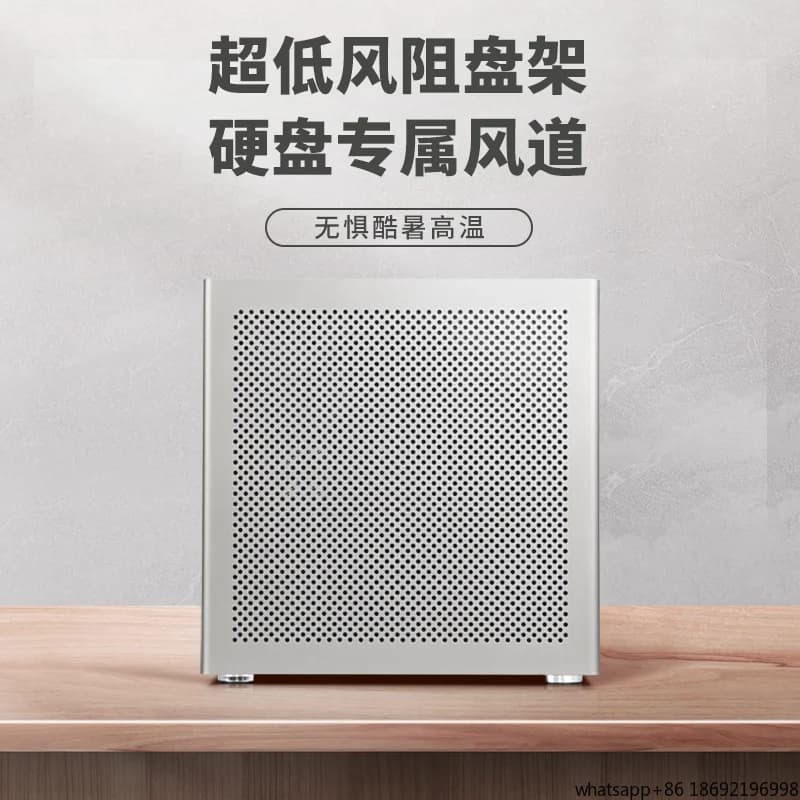 Chassis NAS Auriga a 6 Bay ATX con Alimentazione Potente, MATX Full Height PCIe, Servizio di Archiviazione File Heiqunhui AIO