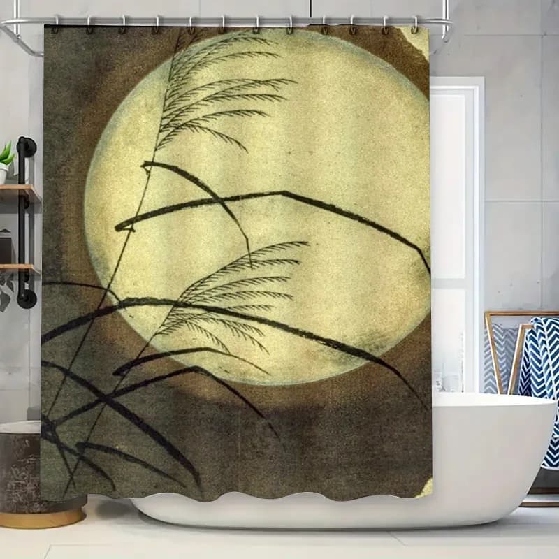 Tenda da doccia personalizzata con iniziali personalizzate in foglia d'oro per l'arredamento del bagno Nome fai da te Lettera Decorazione domestica di lusso Customi artistico