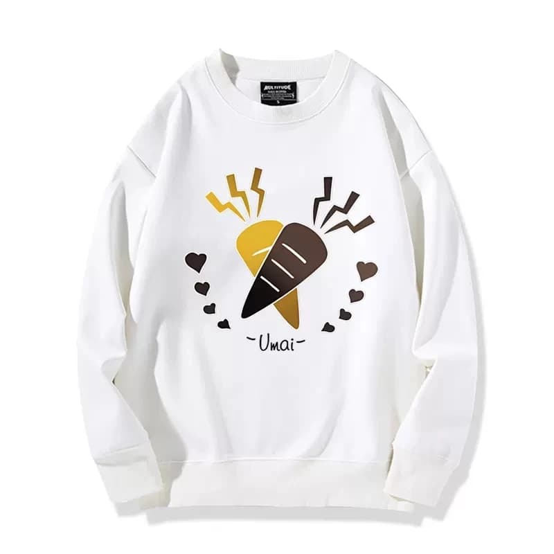 Anime Umamusume: Pretty Derby Tamamo Cross Round Neck Hoodie Autumn Winter Cosplay Costume Student Casual Pullover
