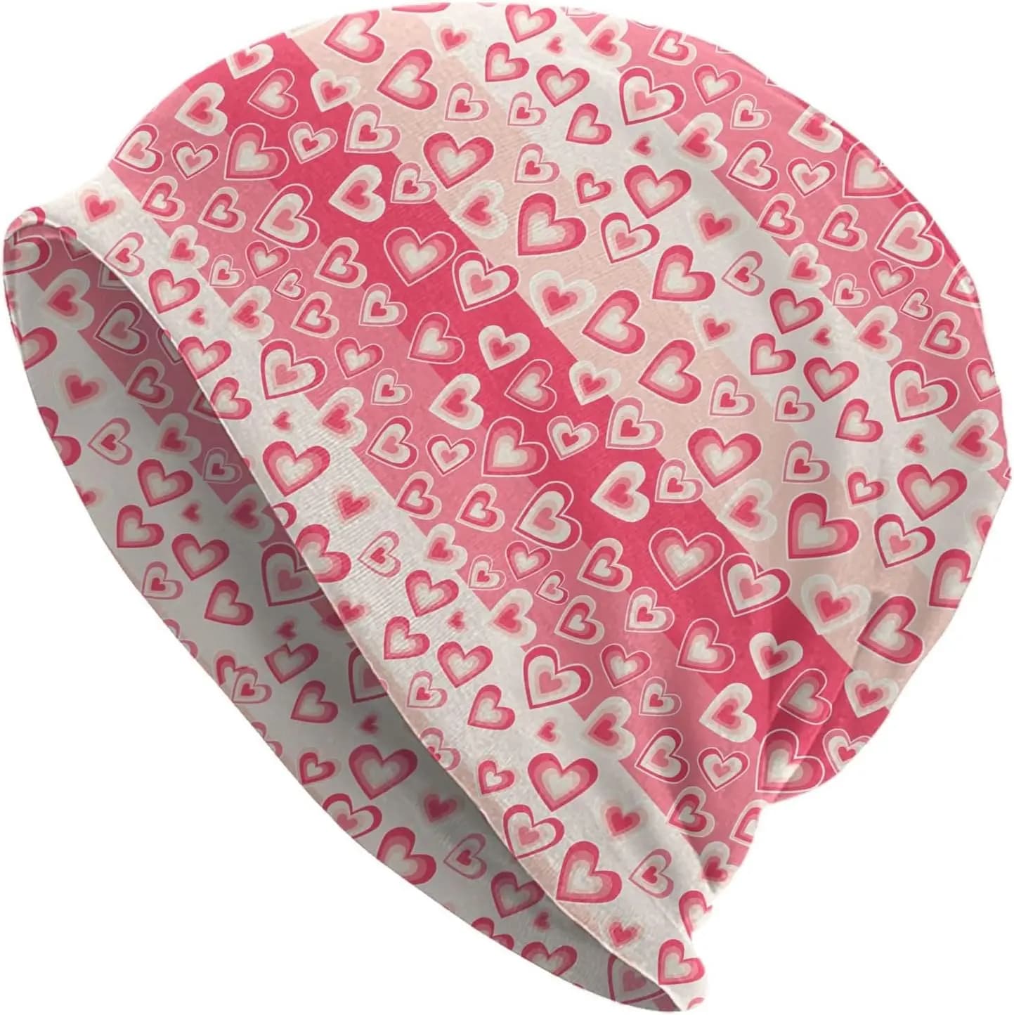 Beanie Hat Knit Double-Sided Caps Soft Stretchy Chemo Cap for Outdoor Activities Beanies Stretch Knit Beanies Print Beanie Hat
